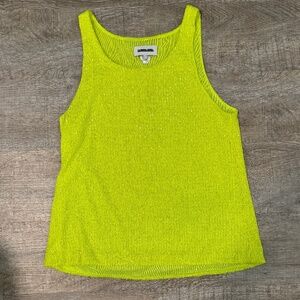 Saint Art New York Lime Sequin Tank